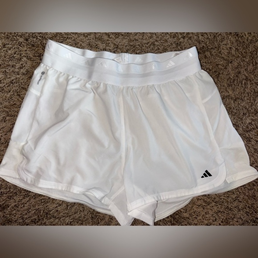 Adidas White Aeroready Shorts